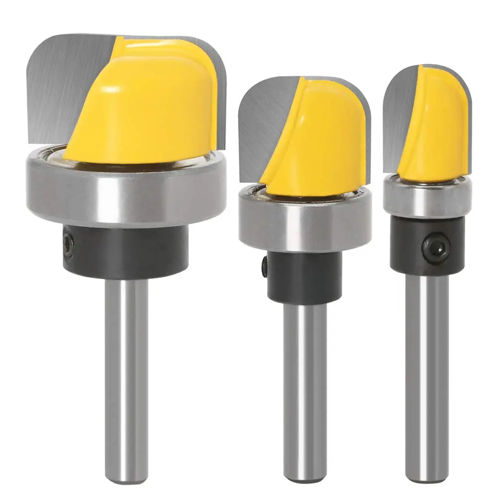 YAKAMOZ Router Bit Set 1/4" Shank | Micro-Grain Tungsten Carbide, Anti-Kickback, Precision for Woodworking - main product image