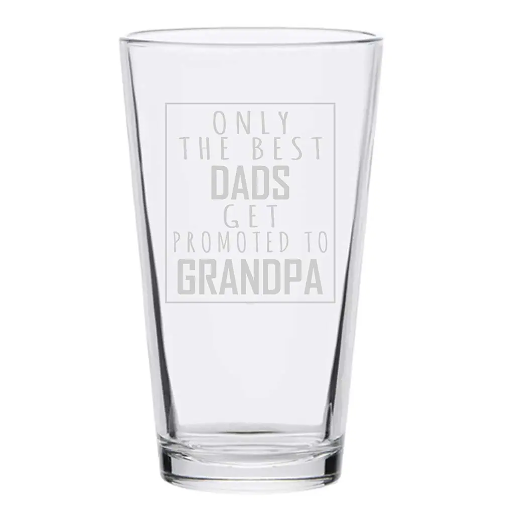 Veracco 16 oz (473 ml) Beer Pint Glass | Funny Grandpa Promotion Announcement Gift - view 2