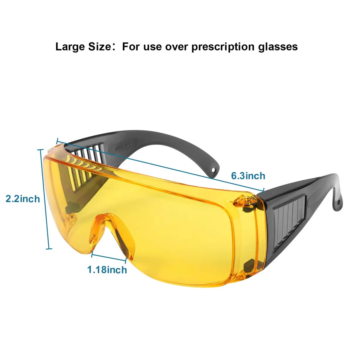 LaneTop Shooting Glasses Over Prescription Glasses | Anti Fog Eye Protection (OTG) - view 4