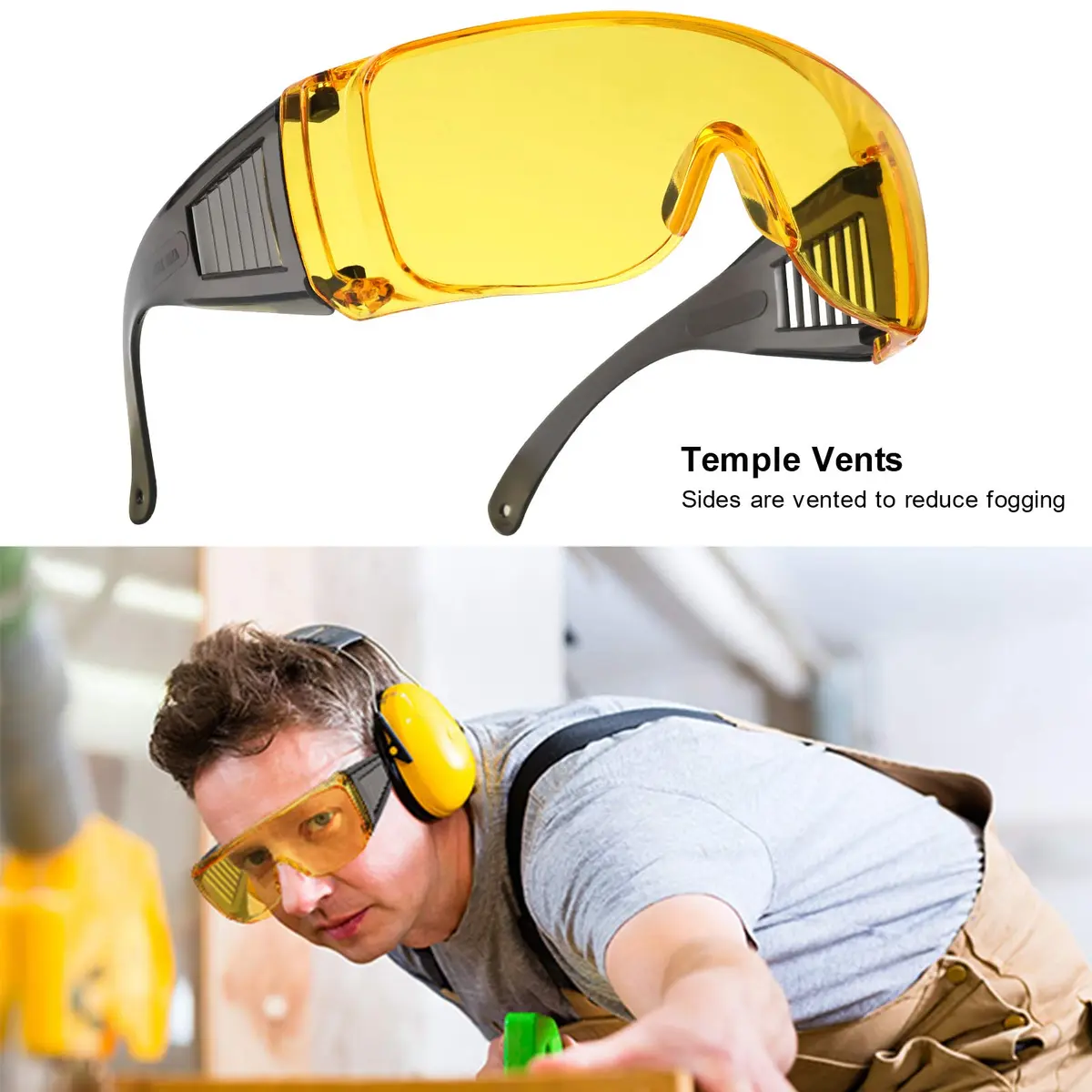 LaneTop Shooting Glasses Over Prescription Glasses | Anti Fog Eye Protection (OTG) - view 5
