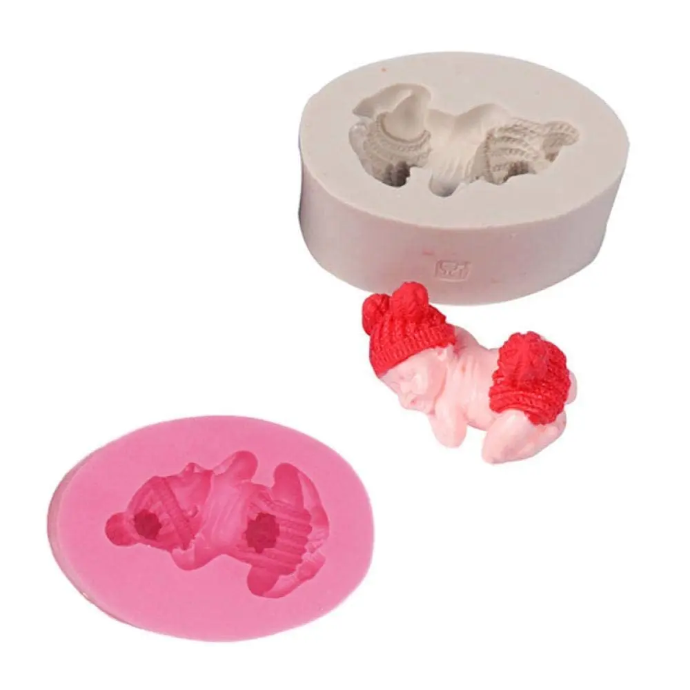 XLZSP 3D Cute Sleeping Baby Silicone Fondant Mold 124g (4.4oz) | DIY Cake Decorating Supplies for Mousse, Chocolate, Pudding - view 7
