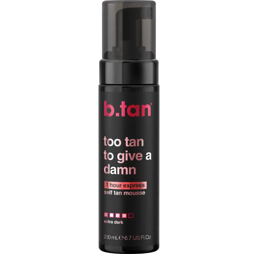 B.TAN Ultra Dark Self Tanner Mousse 197ml (6.7 Fl Oz) | 1 Hour Express Bronzing Fake Tan Foam - main product image