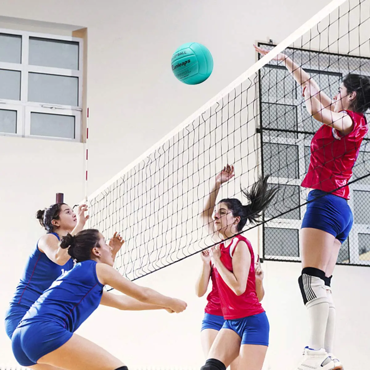 Runleaps Official Size 5 Volleyball 260g (9.5oz) | Waterproof Indoor Outdoor Blue - view 5