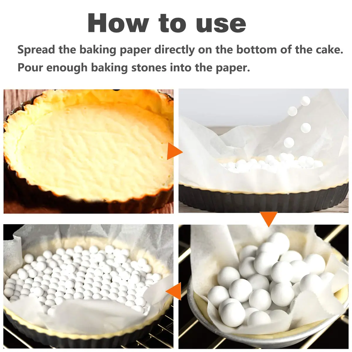 Hommtina Ceramic Pie Weights 2.2Lb | Reusable Baking Beans for Blind Baking in India - view 5