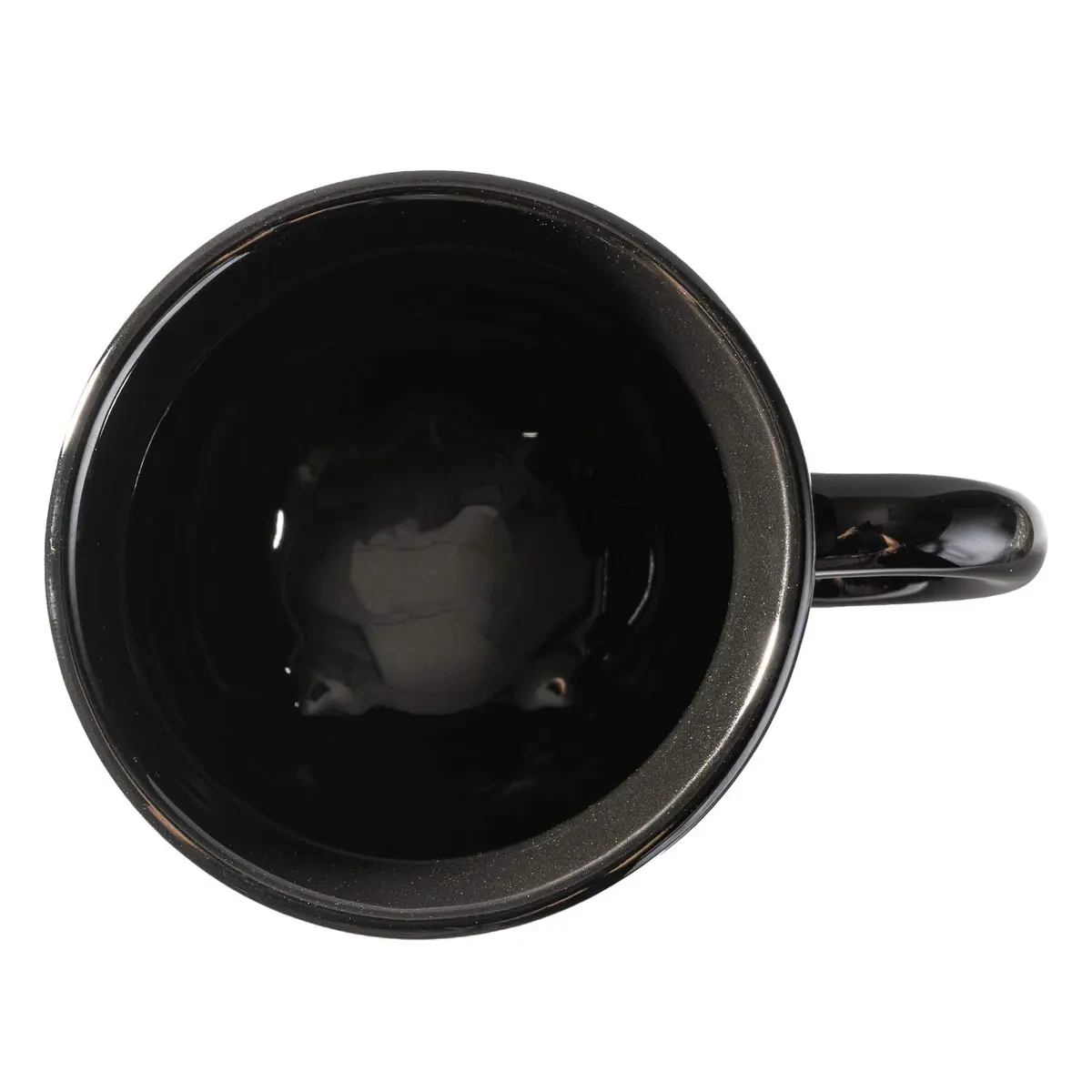 SUMMIT COLLECTION 12 fl oz Witch's Brew Cauldron Mug Ceramic Drinkware Halloween Decor (Black) | Halloween Tabletop Decor - view 4