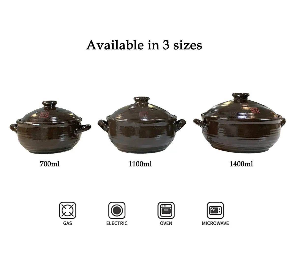 OnggiJonggi Korean Earthenware Clay Hot Pot 1100ml | Traditional Handcrafted Cooking Vessel - view 5