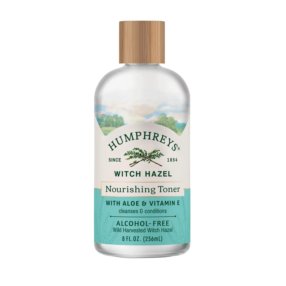 Humphreys Witch Hazel Nourishing Toner with Aloe | 8 Fl Oz | Alcohol-Free & Organic for All Skin Types - main product image