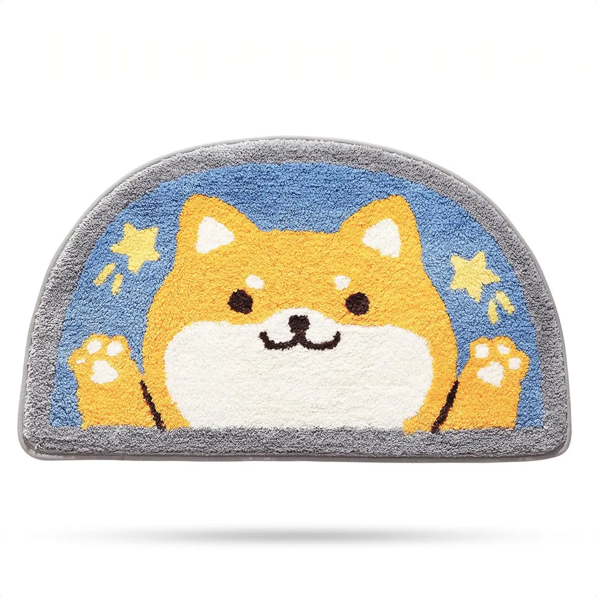 Molesun Shiba Inu Bath Mat 18x30 | Soft Microfiber Absorbent Rug for Bathroom & Kitchen - main product image
