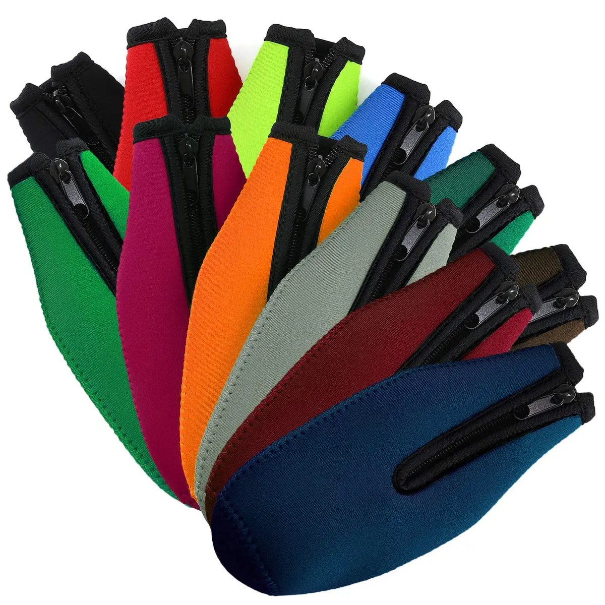 TOPOKO Beer Bottle Insulator Sleeve Set of 12 | Vibrant Neoprene Bottle Jackets for 12 oz Bottles - view 7