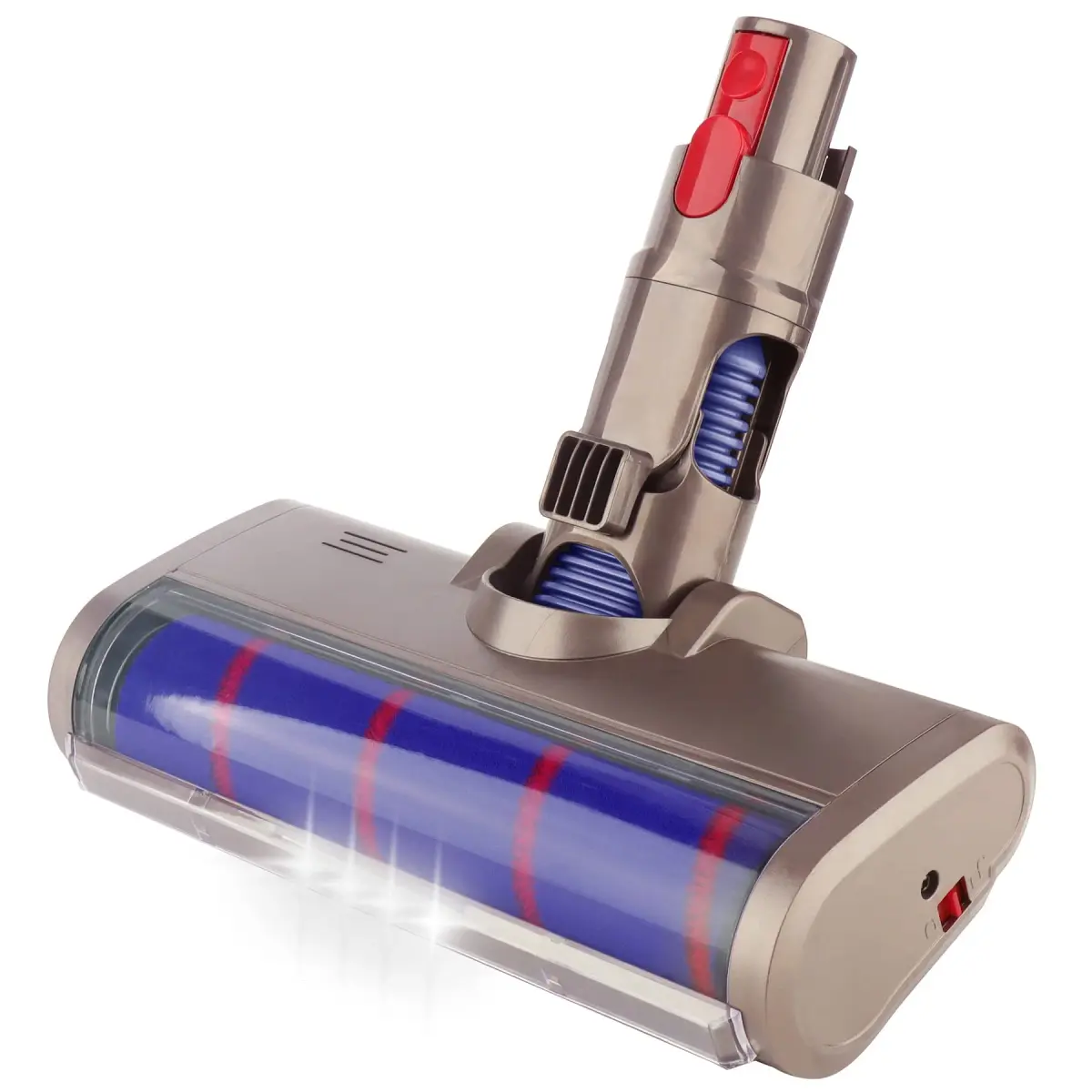 PULINKAI Soft Roller Cleaner Head for Dyson V7 V8 V10 V11 V15 Vacuum | LED Headlight for Spot Stains - main product image