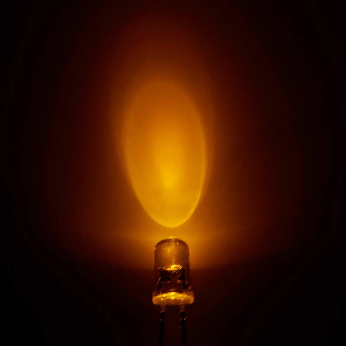 CHANZON Pre-Wired 5mm Yellow LED Diode Lights 20cm (0.79 inch) | 12V DC, 20mA, 0.24W, 1500-2000mcd - view 6