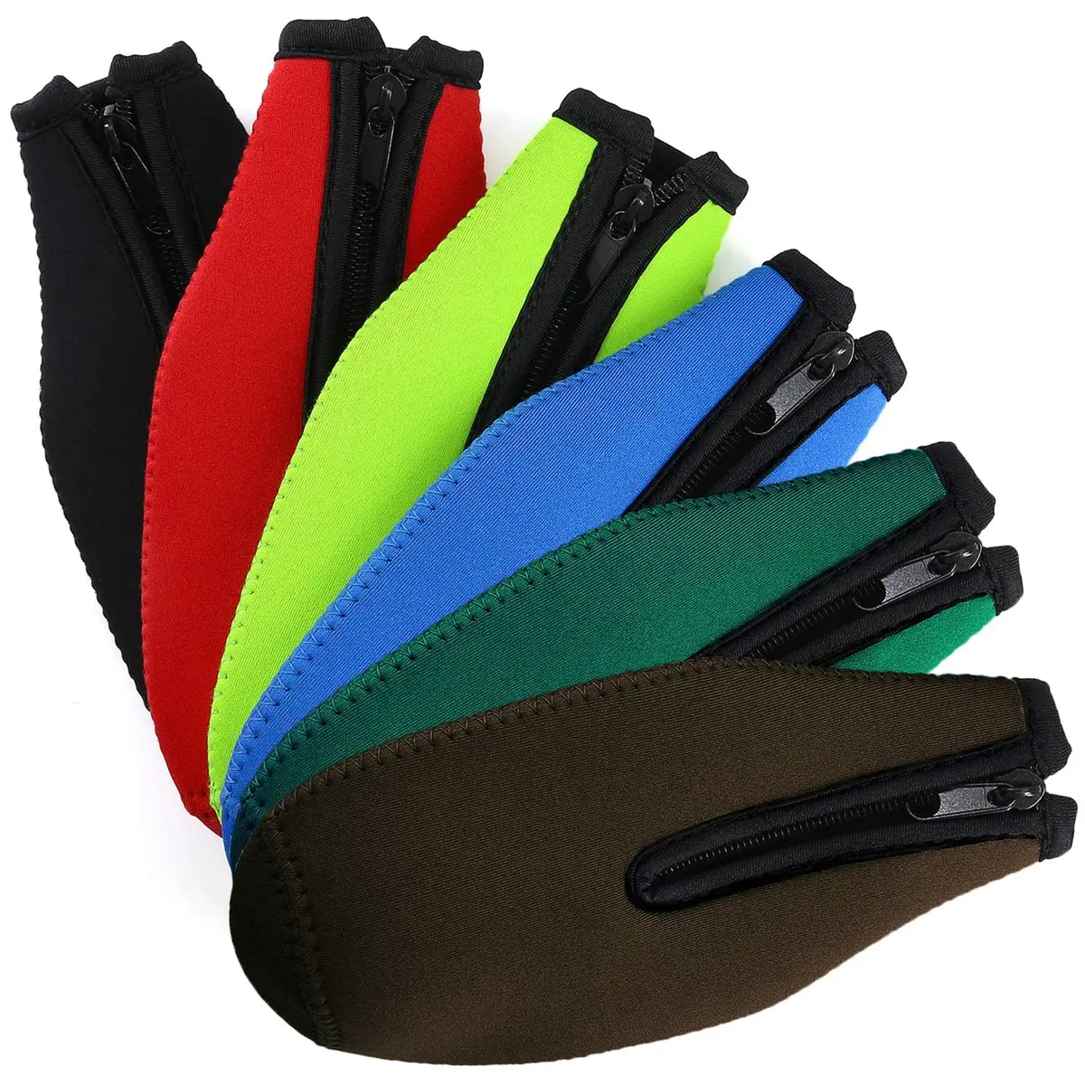 TOPOKO Beer Bottle Insulator Sleeve Set 12 oz | Vibrant Neoprene Bottle Jackets (set of 6) - view 7