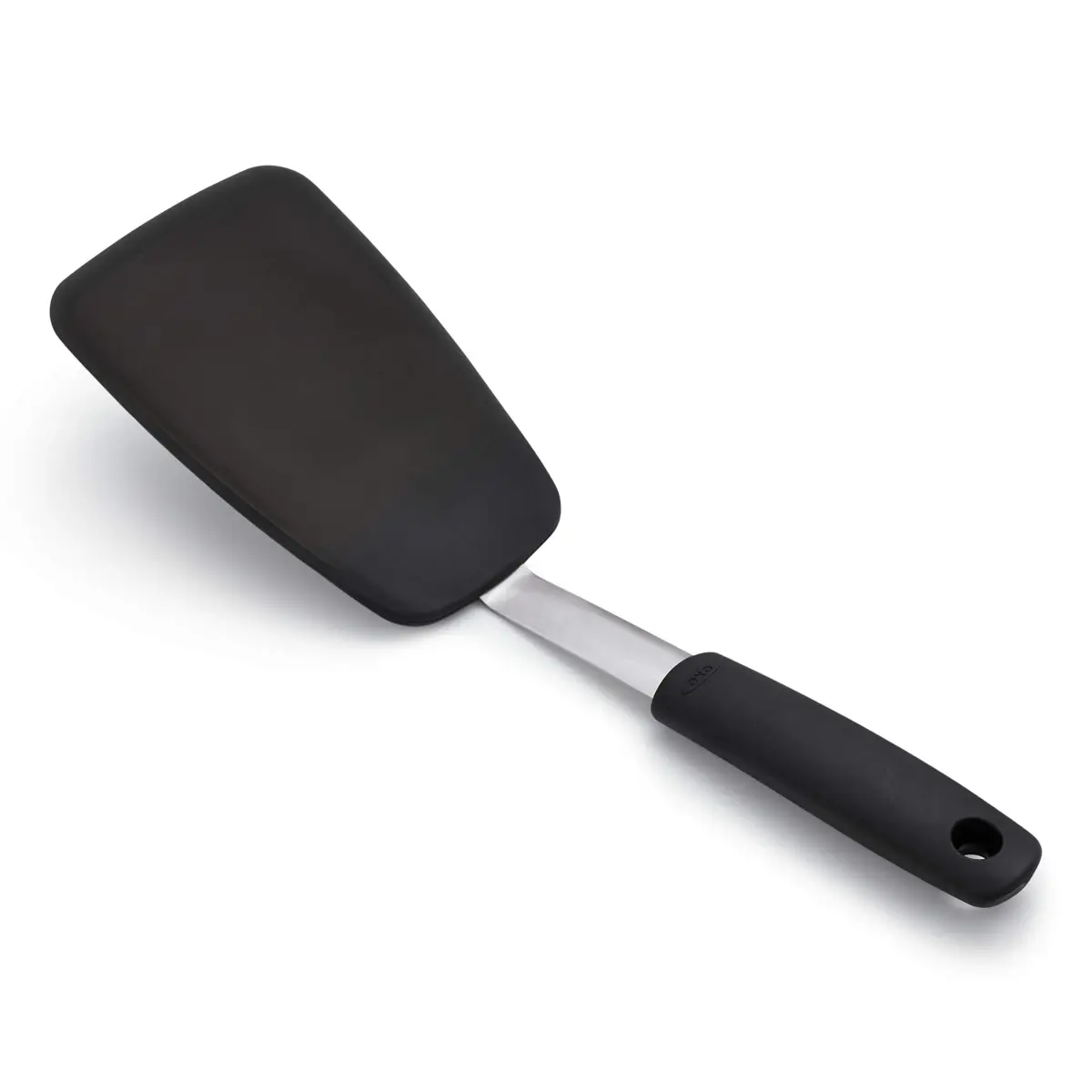 OXO Good Grips Large Silicone Flexible Turner & Nylon Turner, Black | Heat-Resistant & Non-Stick Safe - view 2