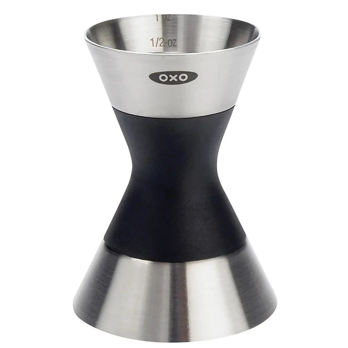 OXO SteeL Cocktail Shaker 24 oz & Double Jigger | Leak-Proof Stainless Steel Bar Set - view 4