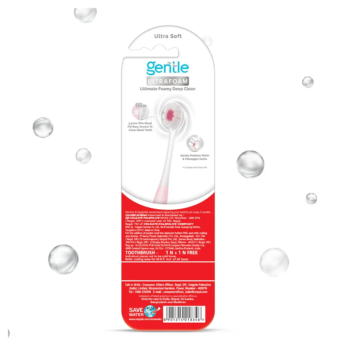 Colgate Gentle UltraFoam Ultra Soft Bristles Manual Toothbrush 2 Count (Pack of 1) | Dentist-Designed for Gentle Clean - view 9