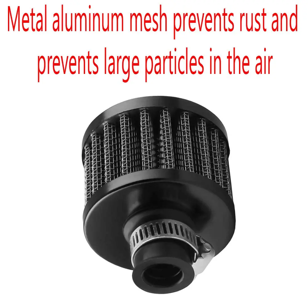 ESUPPORT 12mm Mini Black Universal Car Motor Cone Cold Clean Air Intake Filter Turbo Vent Breather | Improves Horsepower & Gas Mileage - view 5