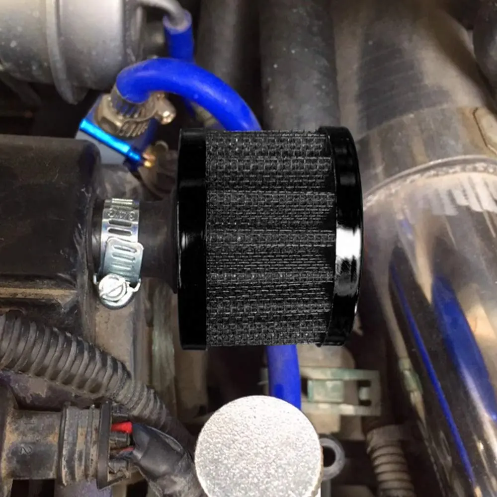 ESUPPORT 12mm Mini Black Universal Car Motor Cone Cold Clean Air Intake Filter Turbo Vent Breather | Improves Horsepower & Gas Mileage - view 7