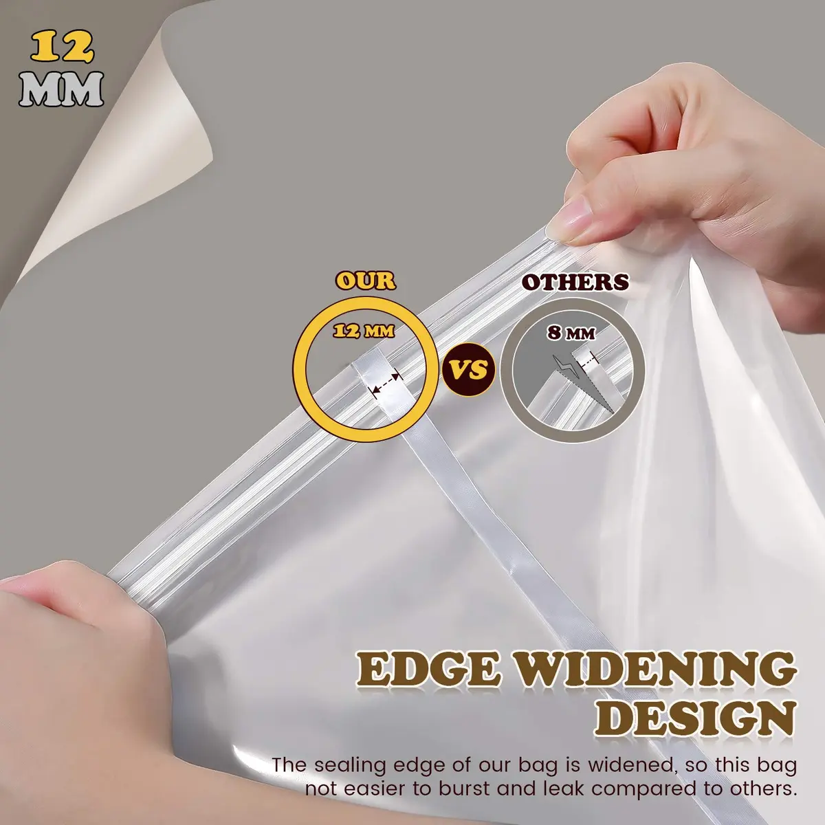 SCENGCLOS Extra Large Turkey Brining Bags 66cm x 56cm (26"x22") | Heavy Duty BPA-Free Food Grade Marinade Bags for Turkey, Ham, Beef (2-Pack) - view 6
