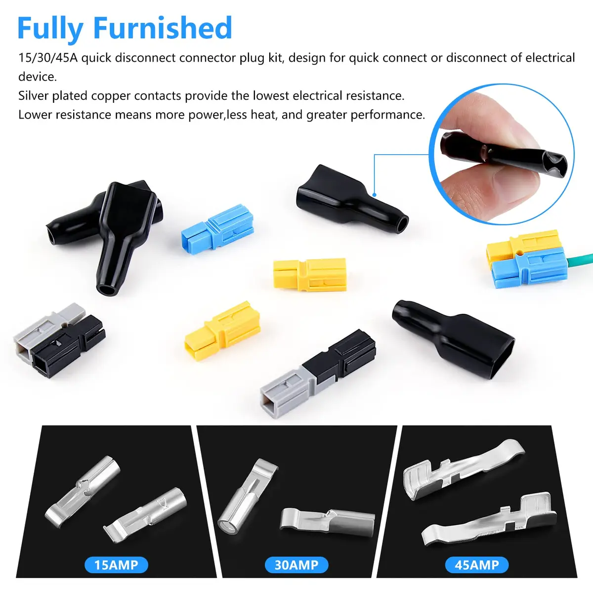 knoweasy Powerpole Crimper, Amp Crimp Tool for 15, 30, 45 Amp Connectors | Versatile Power & Automotive Tool - view 7