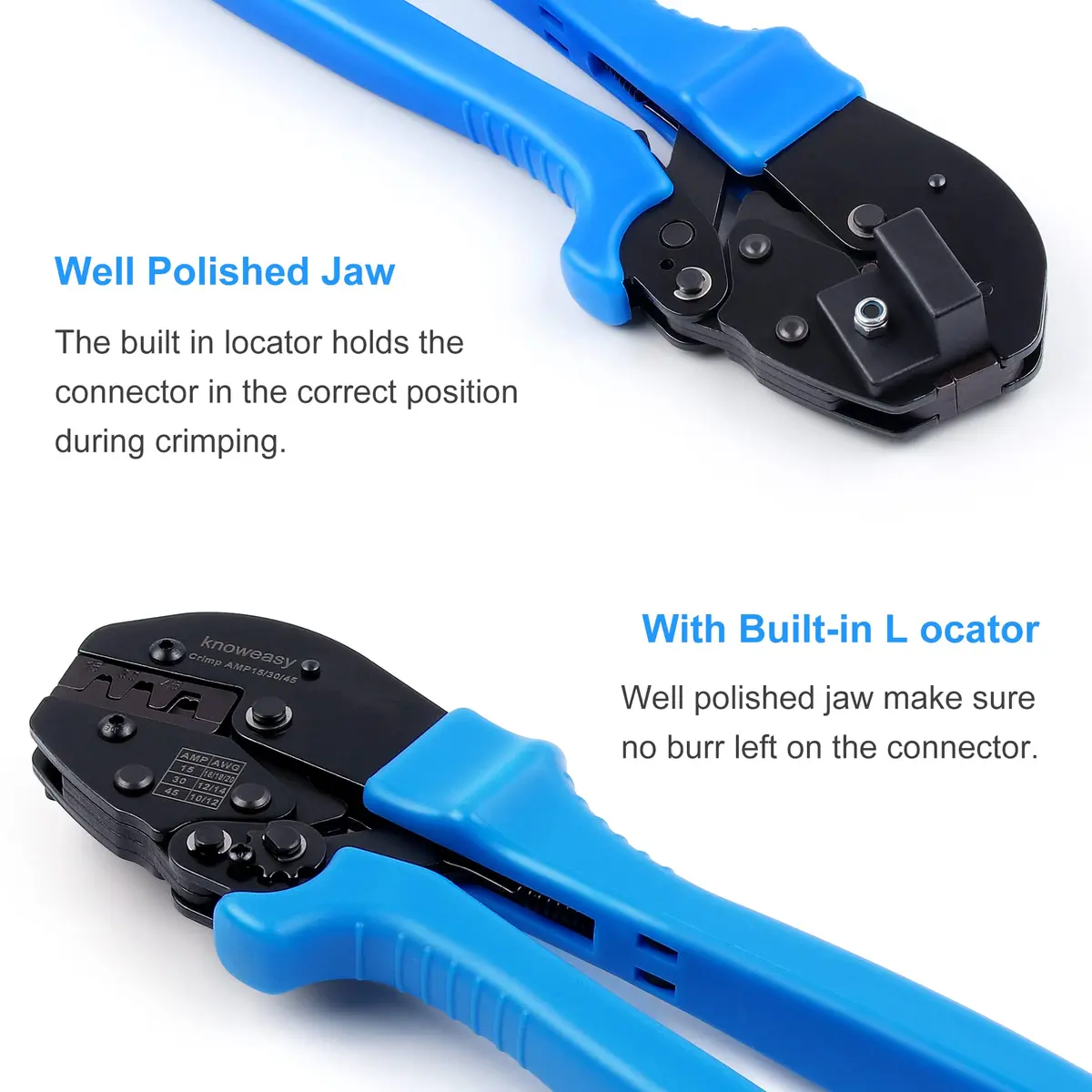knoweasy Powerpole Crimper, Amp Crimp Tool for 15, 30, 45 Amp Connectors | Versatile Power & Automotive Tool - view 2