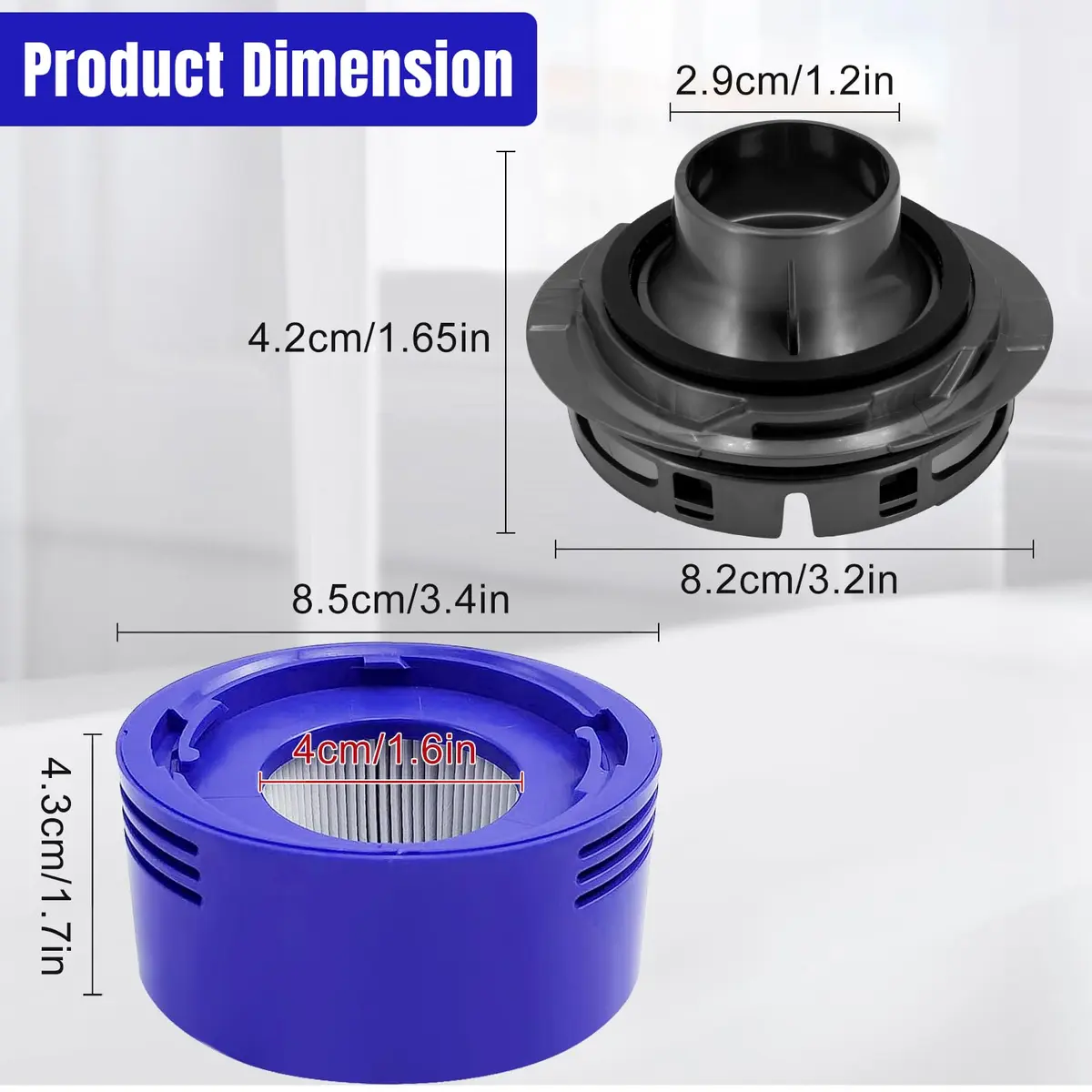 Chuancheng Vacuum Filter & Rear Cover Kit for Dyson V7 V8 | Durable, Reusable, Easy to Install - view 7