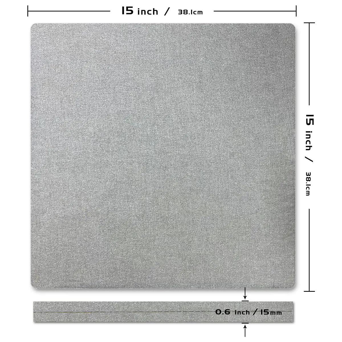 ReArt 15" x 15" Heat Press Mat for Cricut Easypress Both Sides Applicable | Smooth & Even Surface - view 2