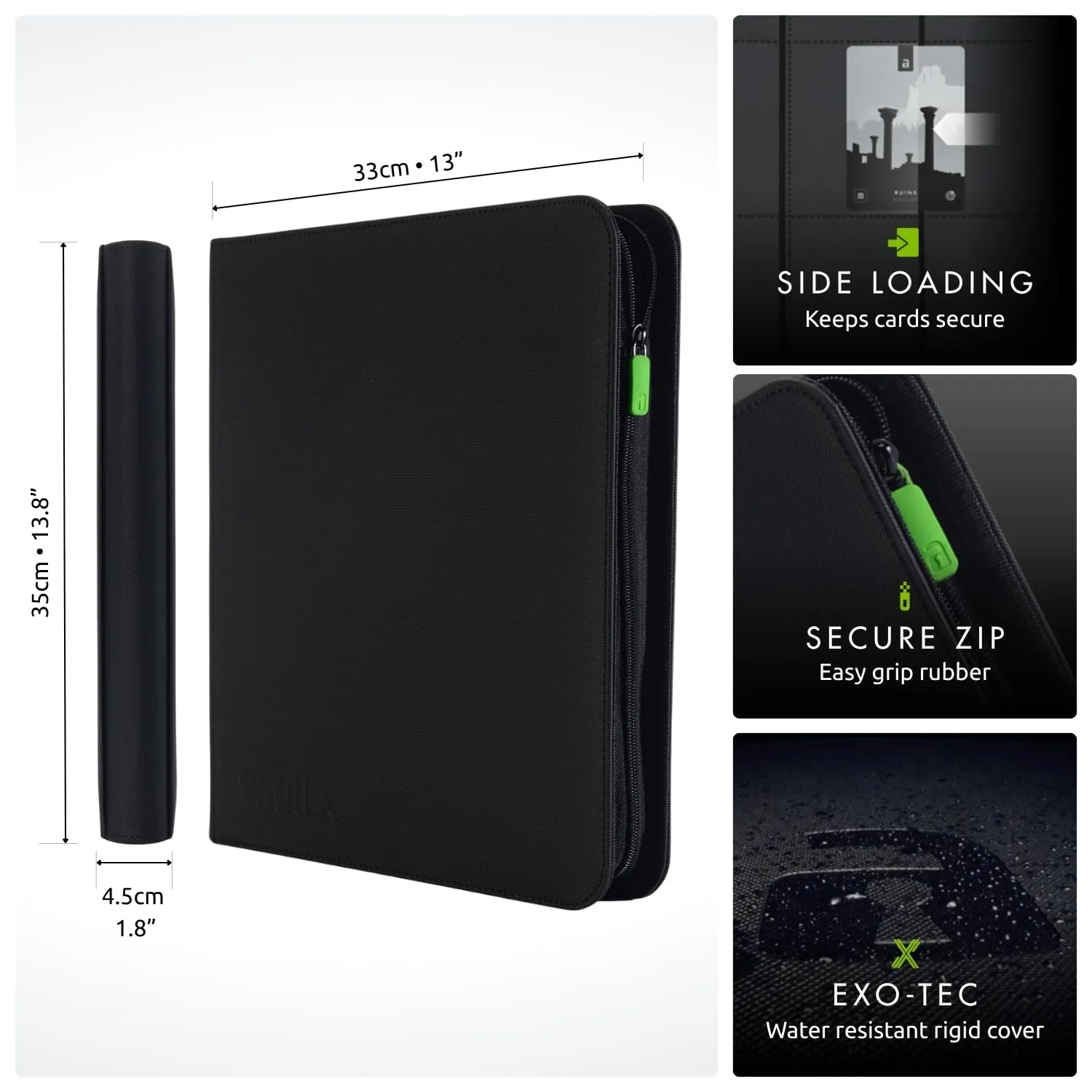 bono-card ※プロフ2行目必読　カード9枚 Vault X Red 9 Pocket Zip Binder | 360 Card Capacity | TCG Collector