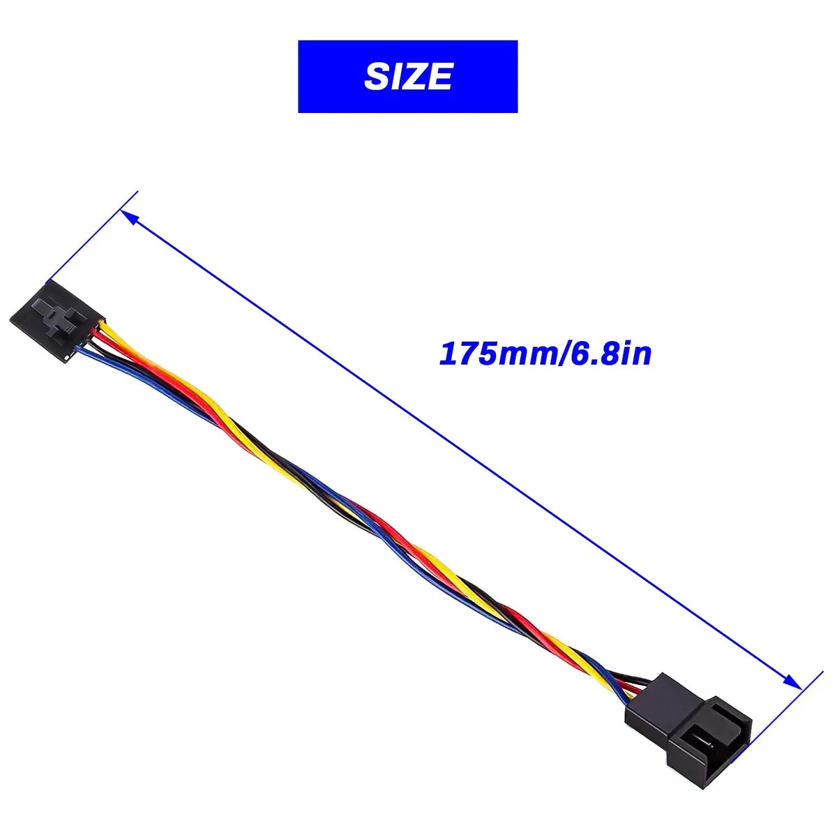 Create idea 5 Pin to 4 Pin Fan Adapter Converter Extension Cable 17.5cm | Compatible with Dell PC - view 4