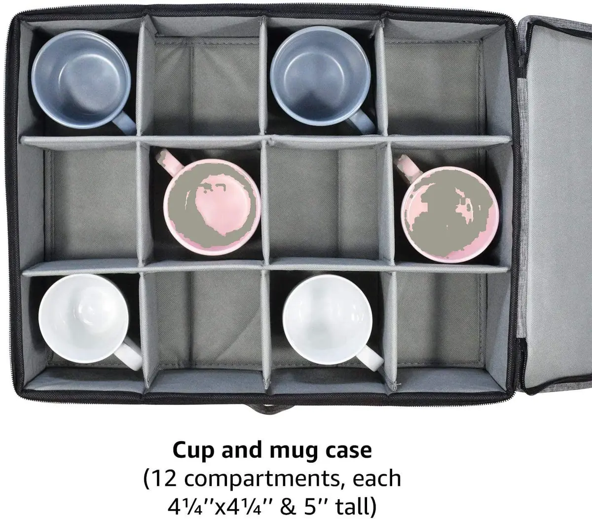 Feltectors Storage Box for Kitchen & Dining | Rust Resistant, 12 Mug Capacity, Felt Material, Custom Style - view 9