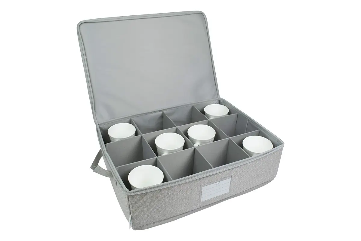 Feltectors Storage Box for Kitchen & Dining | Rust Resistant, 12 Mug Capacity, Felt Material, Custom Style - view 2