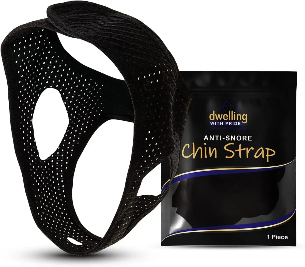 Dwelling With Pride Anti Snore Chin Strap (Pack of 3) - Ergonomic Fit for Men and Women - main product image