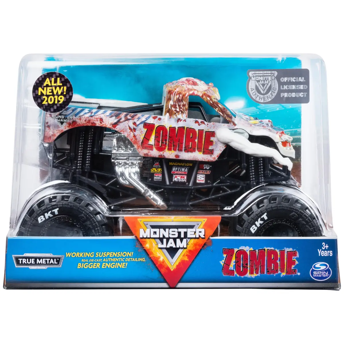 Monster Jam Official Zombie Monster Truck 1:24 Scale Die-Cast Vehicle | Collector Toy for Kids Ages 3+ - main product image