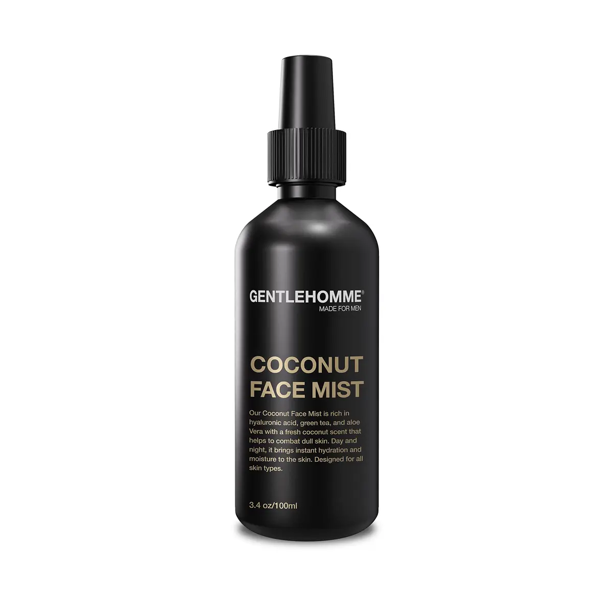 Gentlehomme Coconut Face Mist - Men’s Facial Spray with Hyaluronic Acid & Aloe Vera 3.4oz | Hydrating & Refreshing - main product image