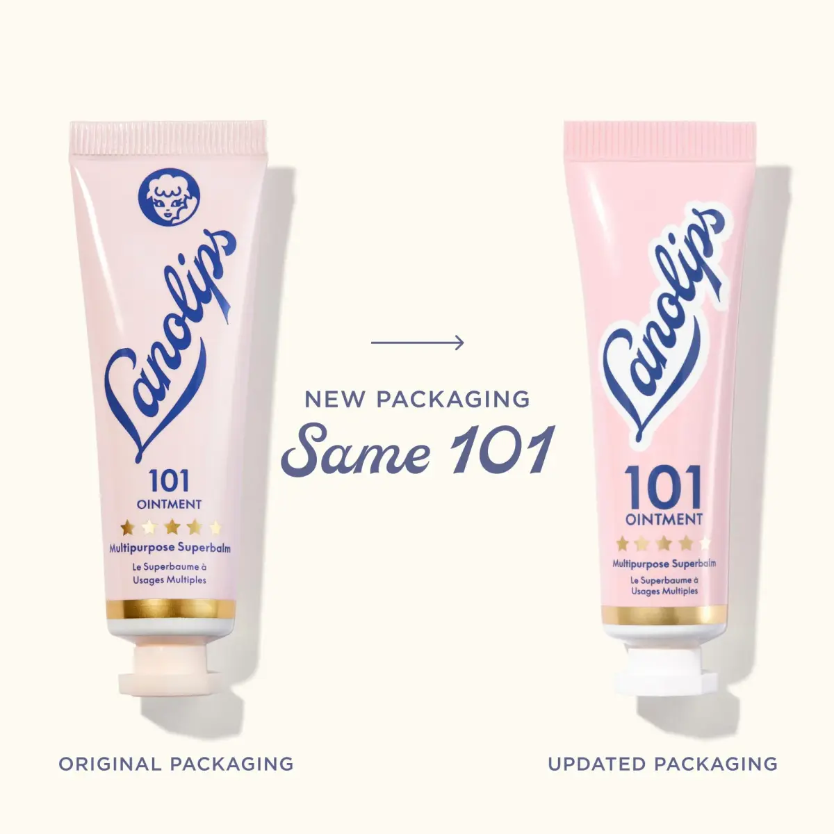 Lanolips 101 Multipurpose Ointment Duo 15ml (0.52 oz each) | Pure Lanolin Lip Balm & Skin Healer - view 2