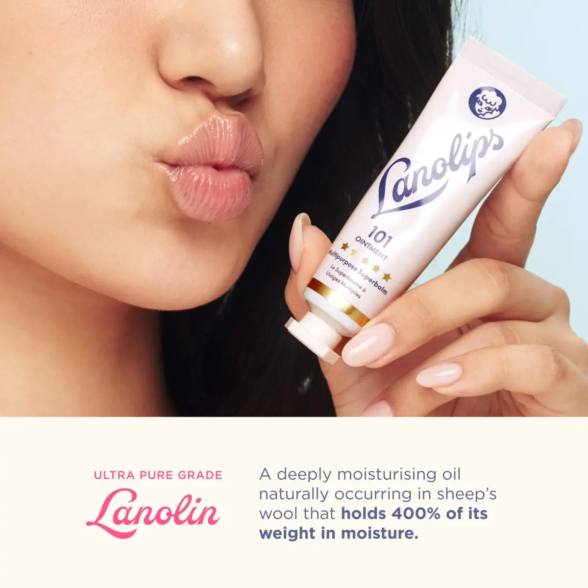Lanolips 101 Multipurpose Ointment Duo 15ml (0.52 oz each) | Pure Lanolin Lip Balm & Skin Healer - view 4