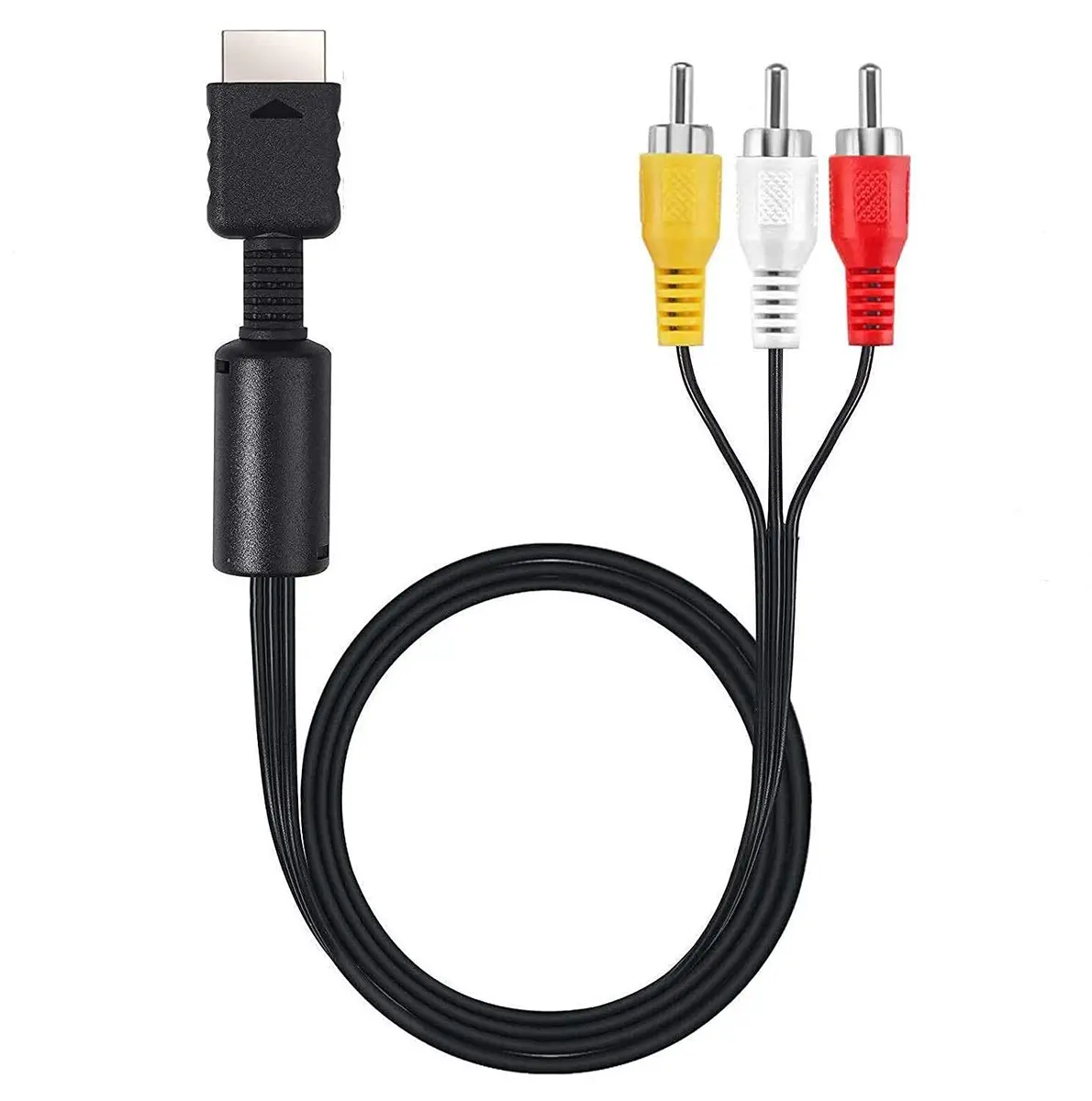 Suncala AV TV RCA Audio Video Cord Cable 6ft (1.8m) for PlayStation PS1, PS2, PS3 | Connects to TVs with RCA Input - main product image
