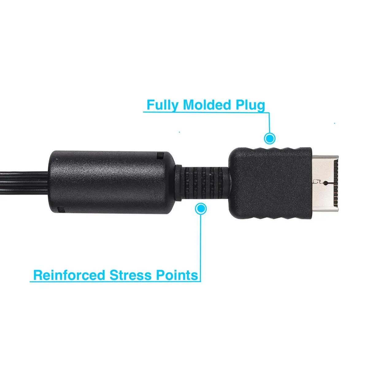 Suncala AV TV RCA Audio Video Cord Cable 6ft (1.8m) for PlayStation PS1, PS2, PS3 | Connects to TVs with RCA Input - view 5