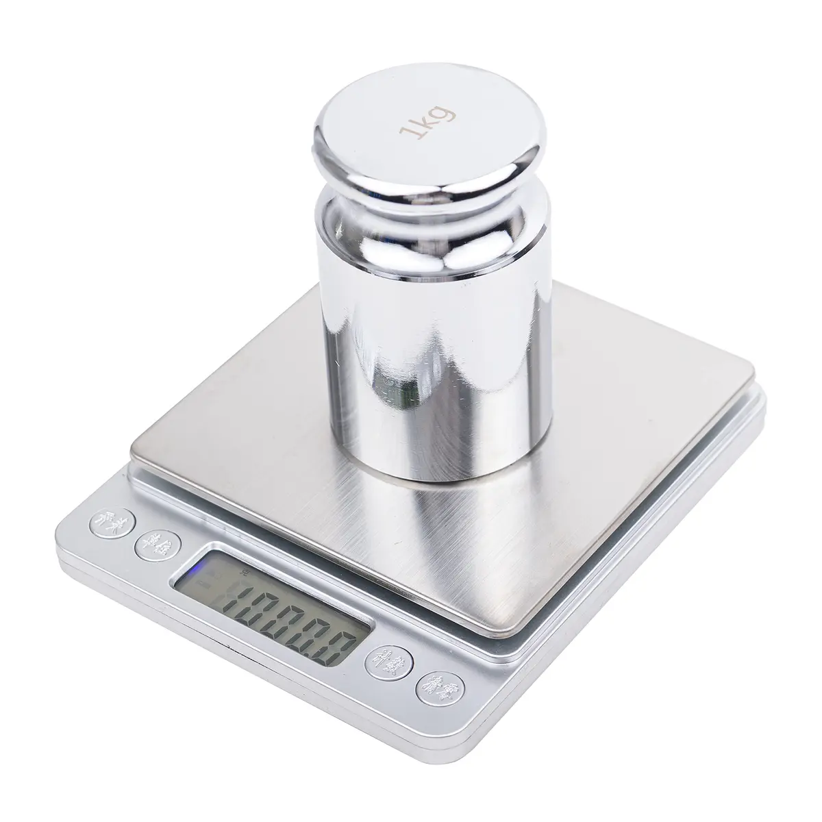 TEXALAN Calibration Weight 1000g | M2 Class Chrome Steel for Lab & Factory (1000g, Chrome Finish, ±160mg) - view 3