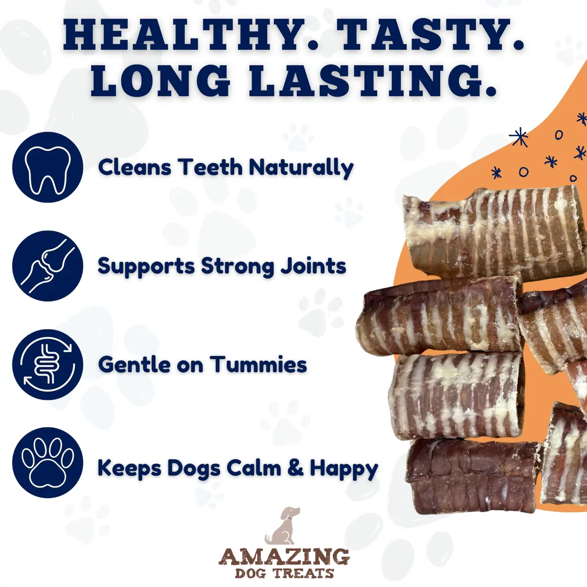 Amazing Dog Treats Beef Trachea Rings (3-4 Inch, 12 Count) | Supports Joint & Dental Health - view 4