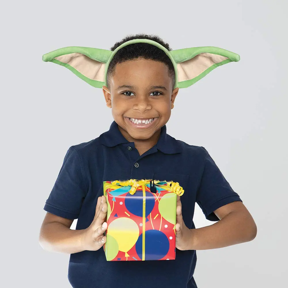 Unique Pink & Green Mandalorian The Child Fabric Headband | Kids & Adults Star Wars Cosplay Accessory - view 3