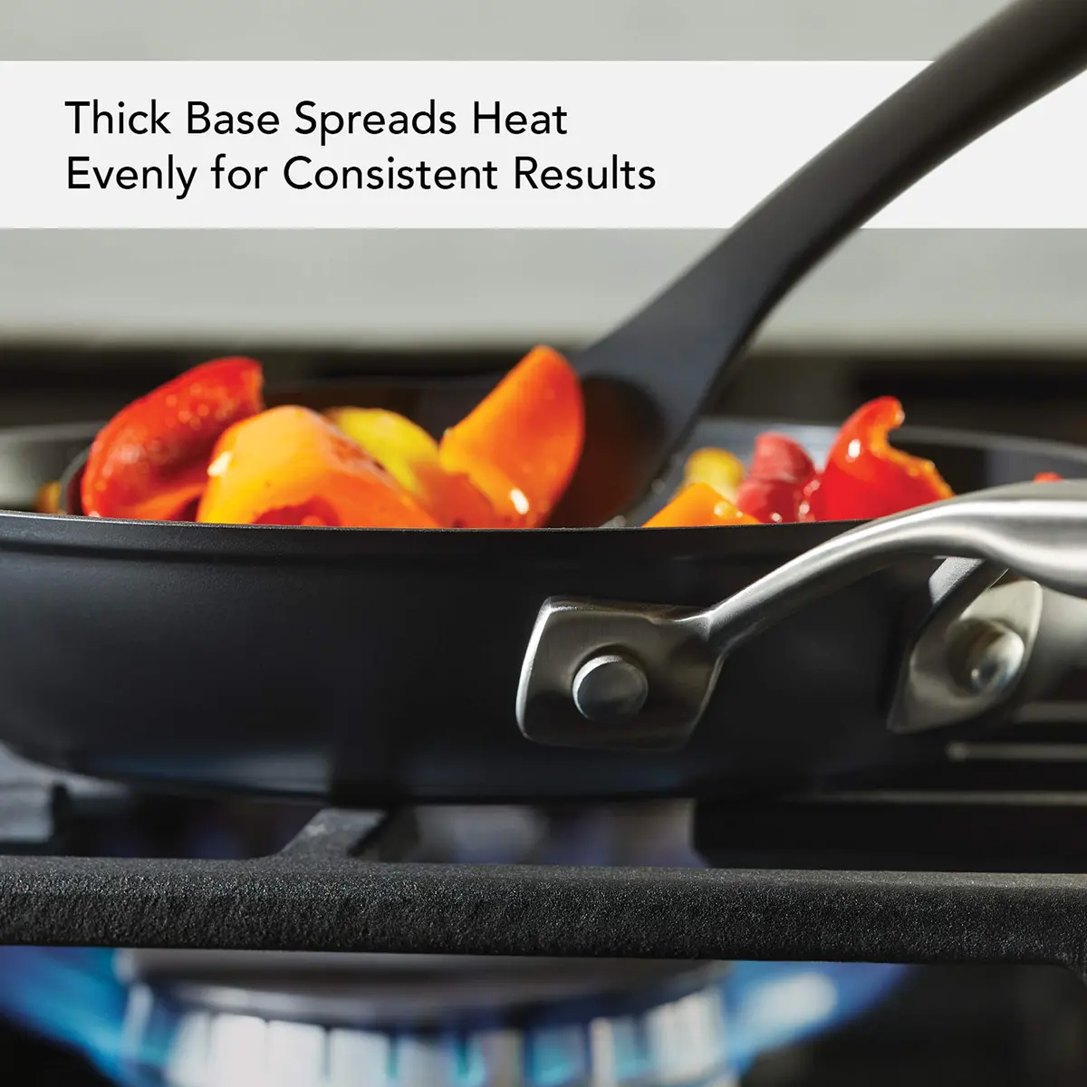 KitchenAid Hard-Anodized Induction Nonstick Frying Pan 21cm (8.25-Inch) | Even Heat, Dishwasher Safe - view 3
