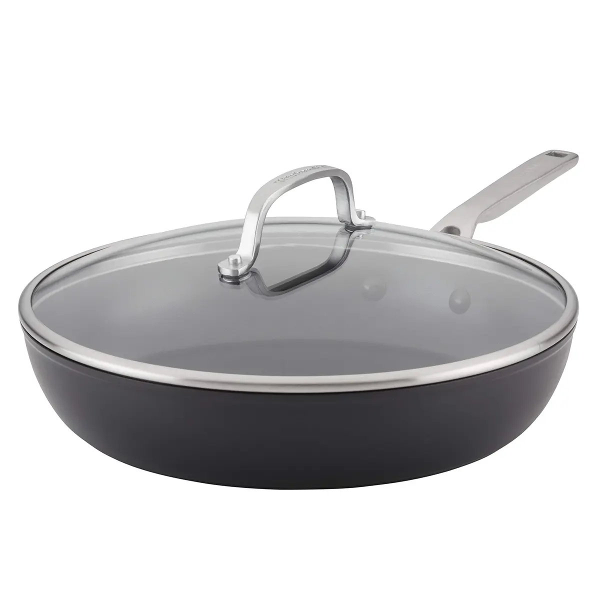 KitchenAid Induction Nonstick Frying Pan with Lid, 30.5 cm (12.25-Inch) | Even Heat for Consistent Results - main product image