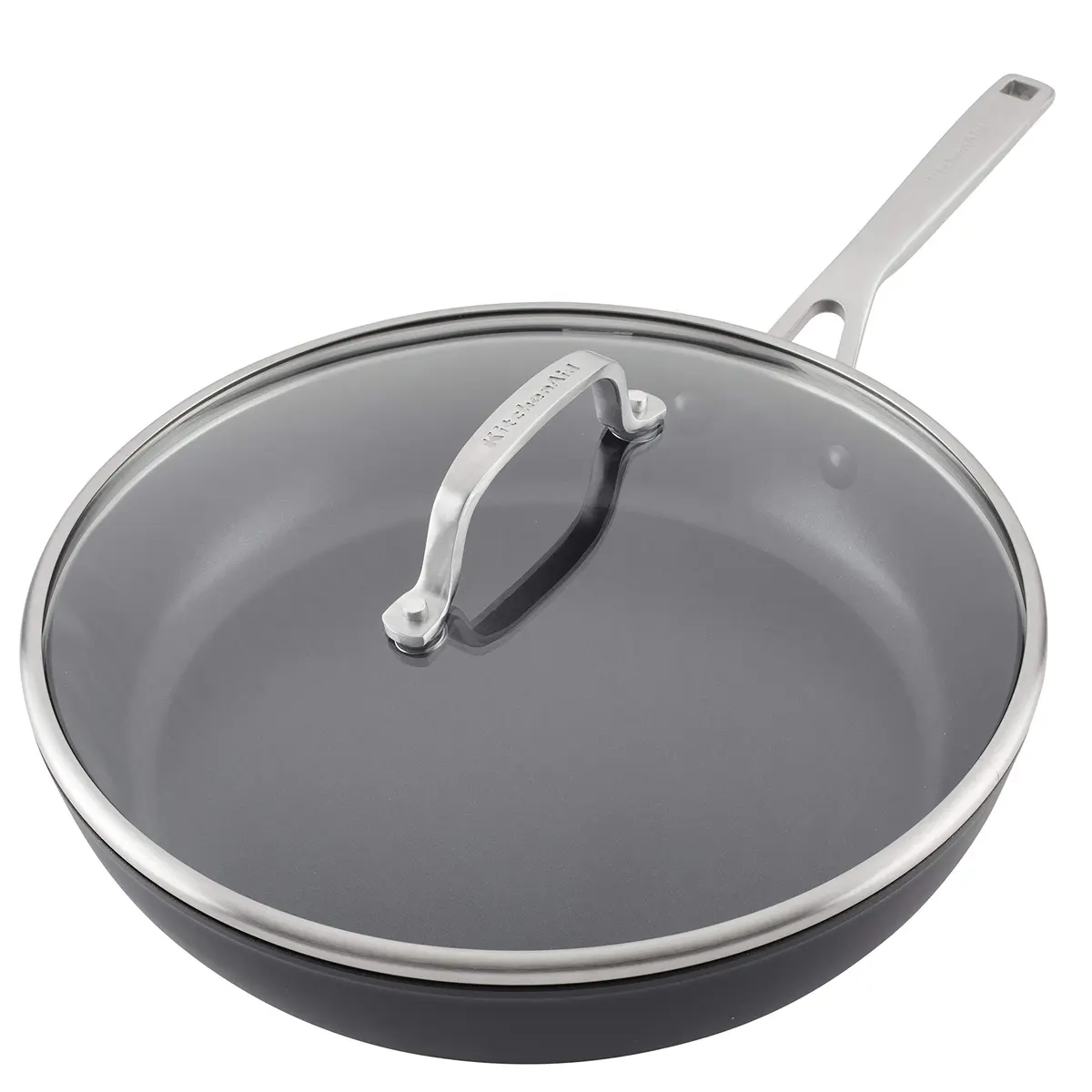KitchenAid Induction Nonstick Frying Pan with Lid, 30.5 cm (12.25-Inch) | Even Heat for Consistent Results - view 8