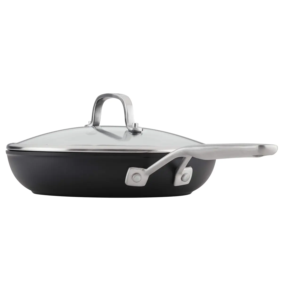 KitchenAid Hard-Anodized Induction Frying Pan with Lid, 10-Inch (25 cm) | Even Heat, Nonstick Cooking - view 9