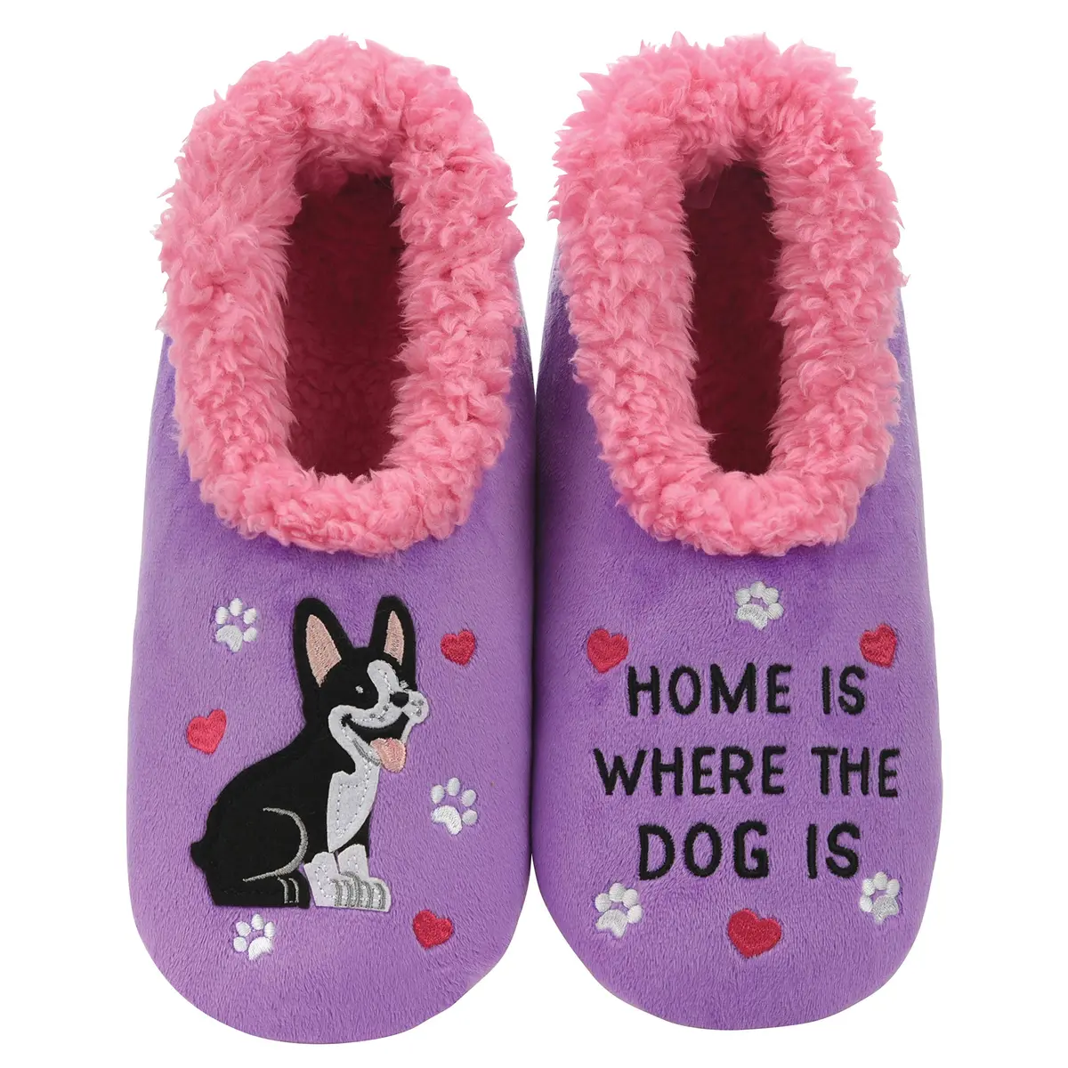 Snoozies Slipper Socks for Women (Hmdog, M) | Cozy Animal Print Indoor Comfort - main product image