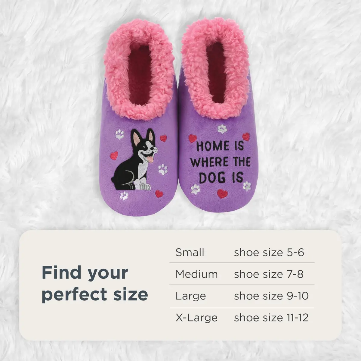 Snoozies Slipper Socks for Women (Hmdog, M) | Cozy Animal Print Indoor Comfort - view 5