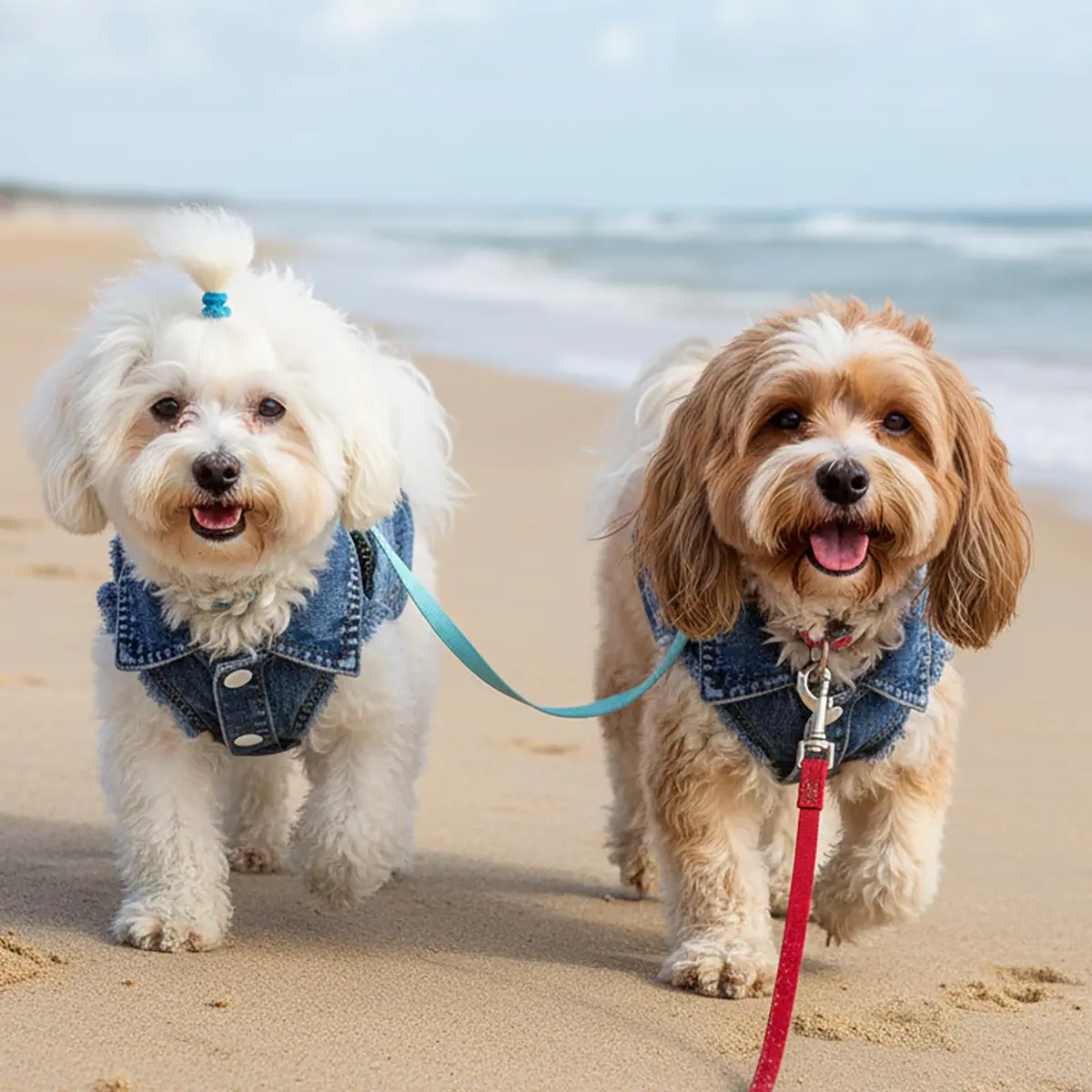 Brocarp Dog Jeans Jacket Pet Denim Vest for Small Dogs & Puppies | Four-Season Comfort & Style - view 6