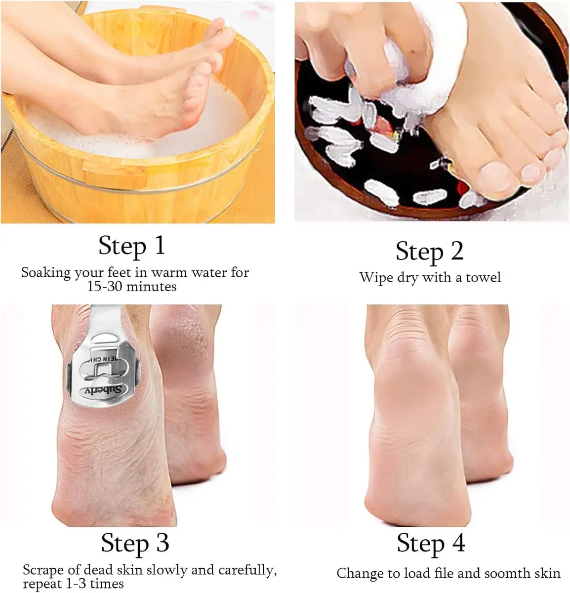 Jutoe Callus Shaver Set 52 Pcs | Stainless Steel Foot & Hand Care Tools - view 5