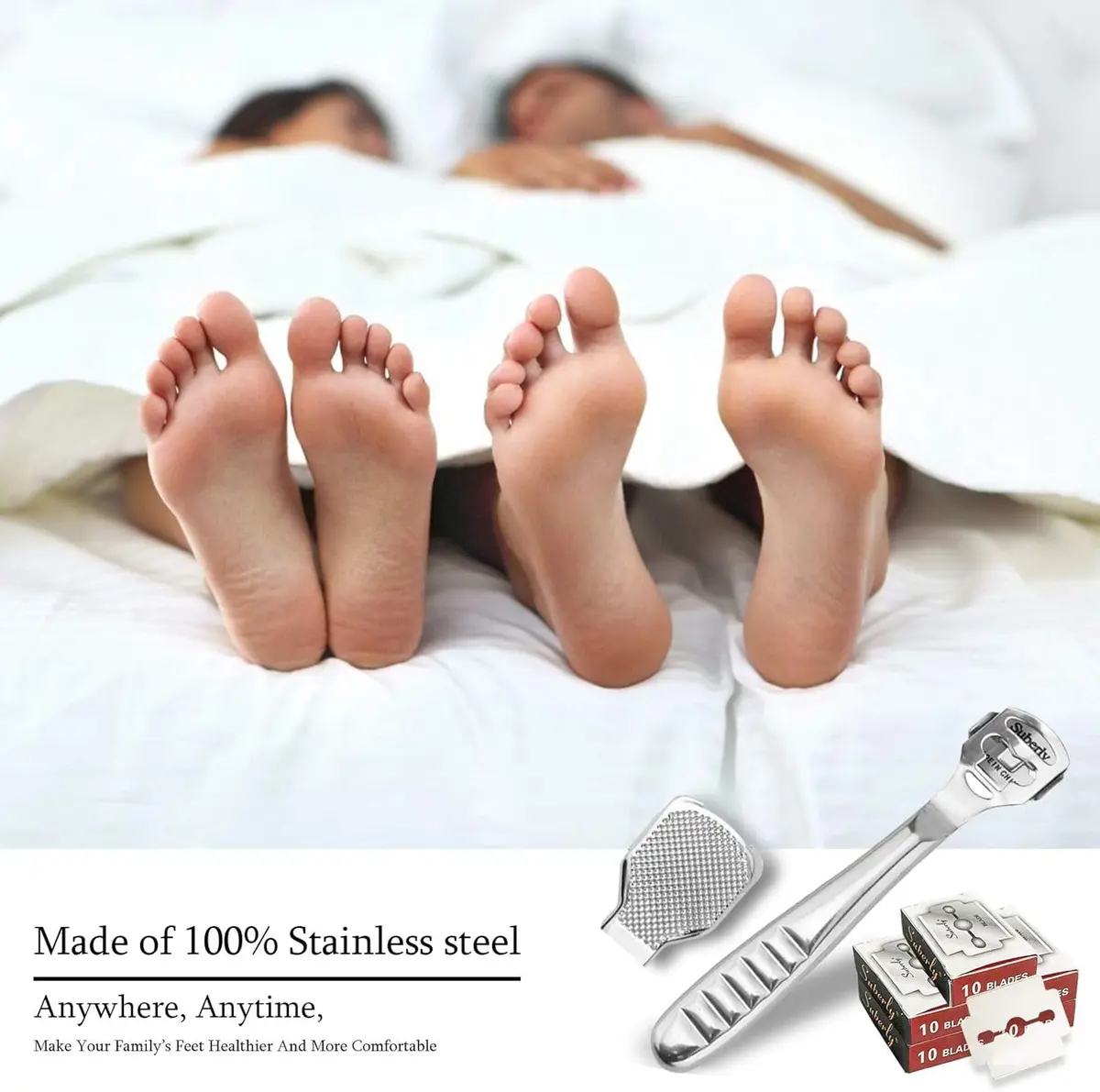 Jutoe Callus Shaver Set 52 Pcs | Stainless Steel Foot & Hand Care Tools - view 6