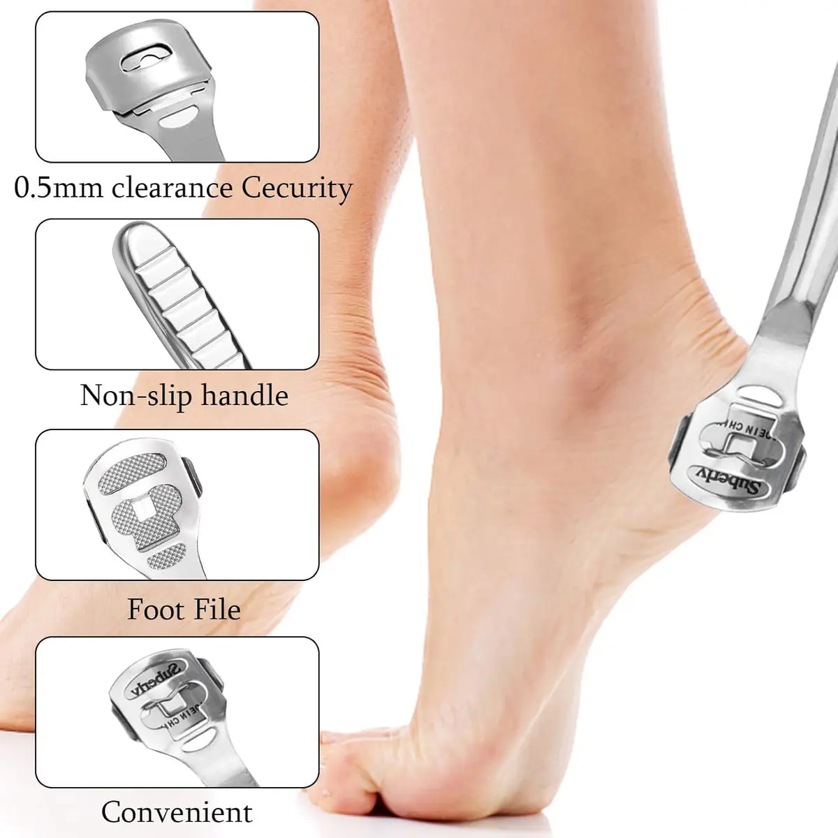 Jutoe Callus Shaver Set 52 Pcs | Stainless Steel Foot & Hand Care Tools - view 3